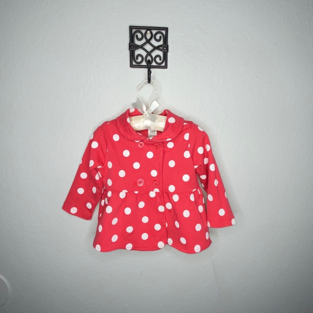 Carter’s Polka Dot Jacket/Coat— 12M